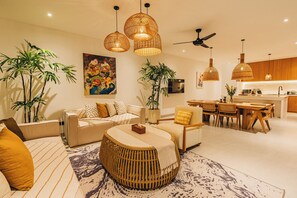 Living area - Rooftop•Luxury Chic 3BR villa with Pool in Canggu (Badung Regency)
