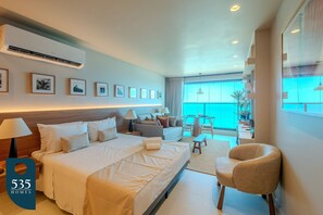 1 bedroom, iron/ironing board, Internet, bed sheets - Apartment in Armação with Ocean View (Salvador)