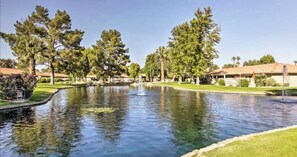 Property grounds - Desert Retreat with Fire Pit & Golf Views in Indio (Indio)