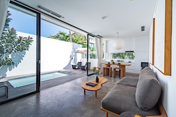 Smart TV - 1BR Private Pool Villa with Rice Field View • Berawa Beach Canggu (Badung Regency)