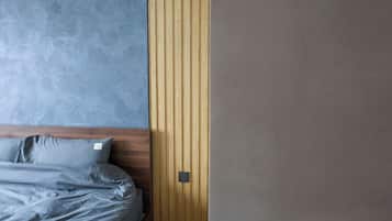 Suite presidencial, 2 habitaciones, Acceso al salón del club, vistas a la ciudad | Sábanas de algodón egipcio y ropa de cama de alta calidad