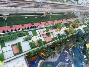 Family Suite, 3 Bedrooms, Club Lounge Access, City View | Egyptian cotton sheets, premium bedding, down comforters - Kluxstay Masteri Q2 ThaoDien Residence (An Khanh)