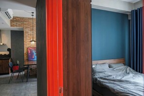 Suíte presidencial, 2 quartos, acesso ao Club Lounge, vista para a cidade | Roupas de cama de algodão egípcio, roupas de cama premium