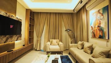 Kamar Keluarga, balkon, pemandangan kota | Area keluarga