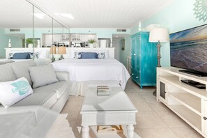 Iron/ironing board, free WiFi, bed sheets - Gorgeous Studio with Free Beach Service for 2 at Islander Beach Resort 504 (Fort Walton Beach)