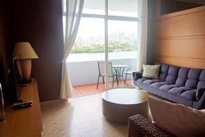 Living area - Priceless lagoon view apartment (San Juan)