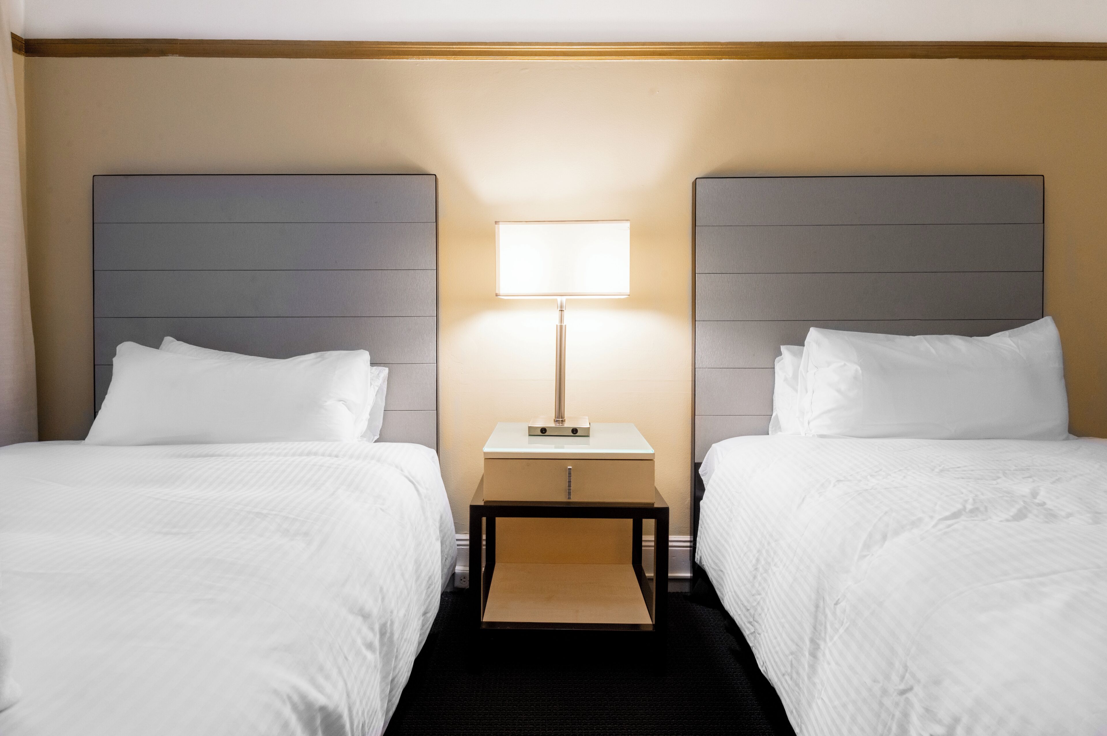 Basic Double Room Single Use, 2 Double Beds, Non Smoking | Premium bedding, individually furnished, desk, laptop workspace