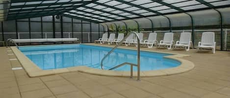 Indoor pool, a heated pool