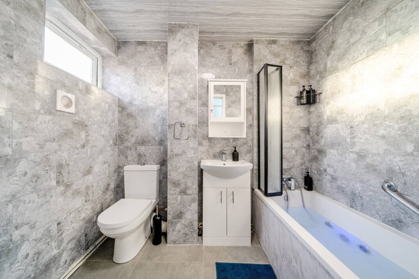 Hair dryer, towels