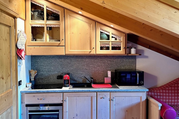 Microwave, oven, stovetop, coffee grinder