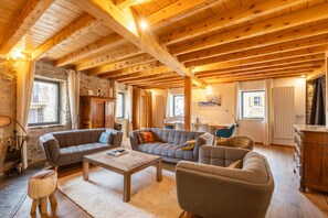TV, fireplace, DVD player, stereo - L’Écrin des Angles - Jacuzzi, Sauna, Hamman privé (Les Angles)