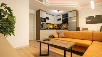 Apartment, 2 Bedrooms, Accessible, City View | Living room