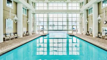 Indoor pool, a heated pool