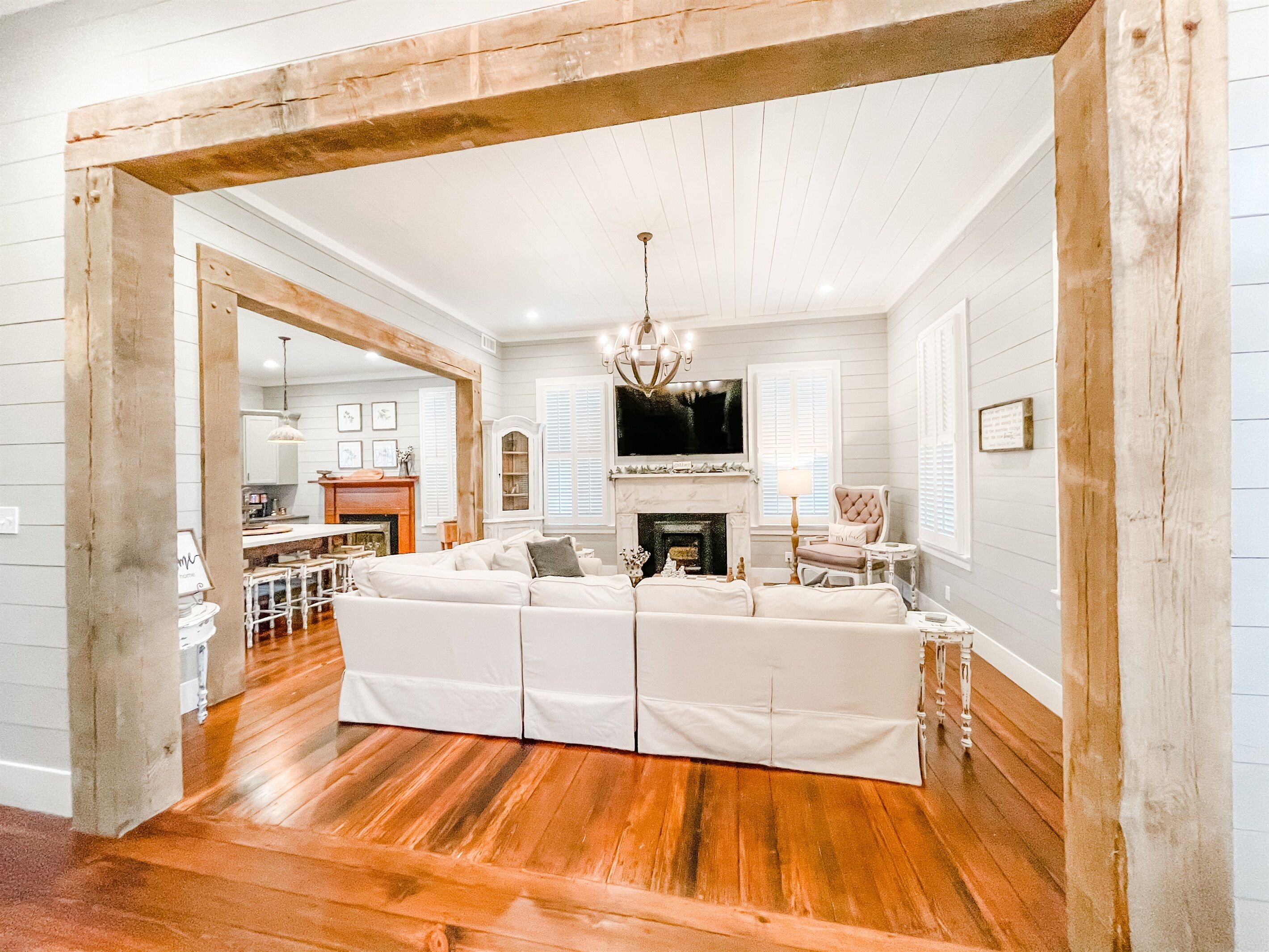 TV connectée, cheminée