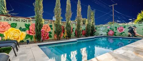 A heated pool