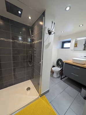 Shower, hair dryer, towels, soap - Cosy mountain house (La Garde)