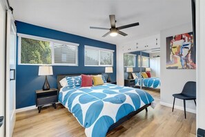 3 bedrooms, internet, bed sheets