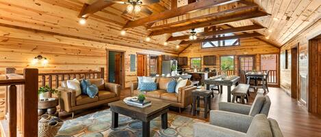 TV connectée, cheminée, baby-foot