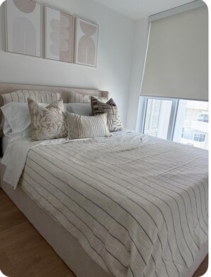 1 bedroom, iron/ironing board, travel crib, free WiFi
