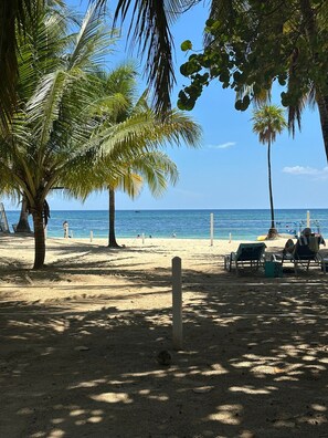 Sun-loungers, beach towels - Villa w/pool - 5 min walk to West Bay beach (West Bay)