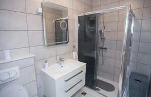 Shower, hair dryer
