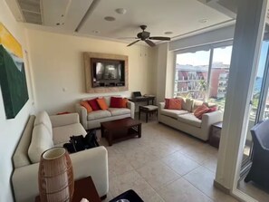 Living area - Beautiful Ocean view 2 BD Condo (Bajos de Chila)