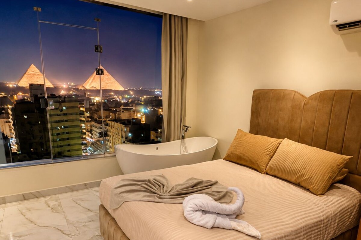 Nefertari Room. | Premium bedding, memory foam beds, WiFi (free), bed sheets