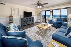 Condo (Surf Dweller 508 - Beachfront Boho) | Living room - Surf Dweller 508 - Beachfront Boho (Fort Walton Beach)
