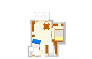Apartment | Floor plan - Ferienwohnung mit Balkon in Dornumersiel (Dornum)