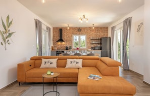 Villa | Living room | Fireplace - Villa Olivarum (Stankovci)
