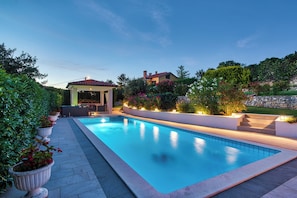 Outdoor pool - Villa Ines (Labin)
