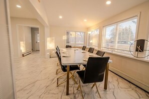 Dining - Spacious Swan Lake Group Getaway | Sleeps 18 | Fireplace • Fire Pit • Lake Views (Swan Lake)