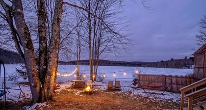 Spacious Swan Lake Group Getaway | Sleeps 18 | Fireplace • Fire Pit • Lake Views