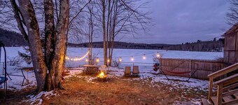 Spacious Swan Lake Group Getaway | Sleeps 18 | Fireplace • Fire Pit • Lake Views