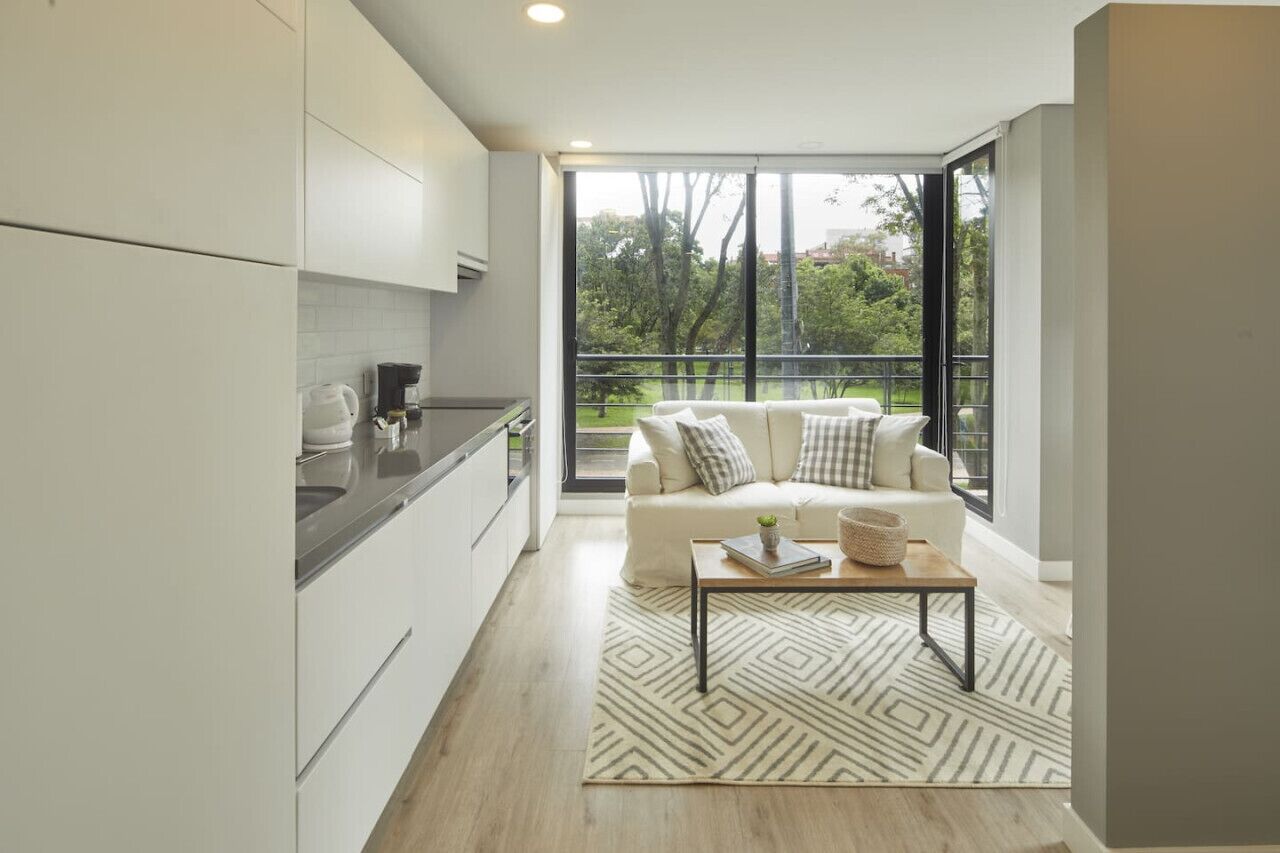 Klassiek appartement, uitzicht op park | Woonruimte