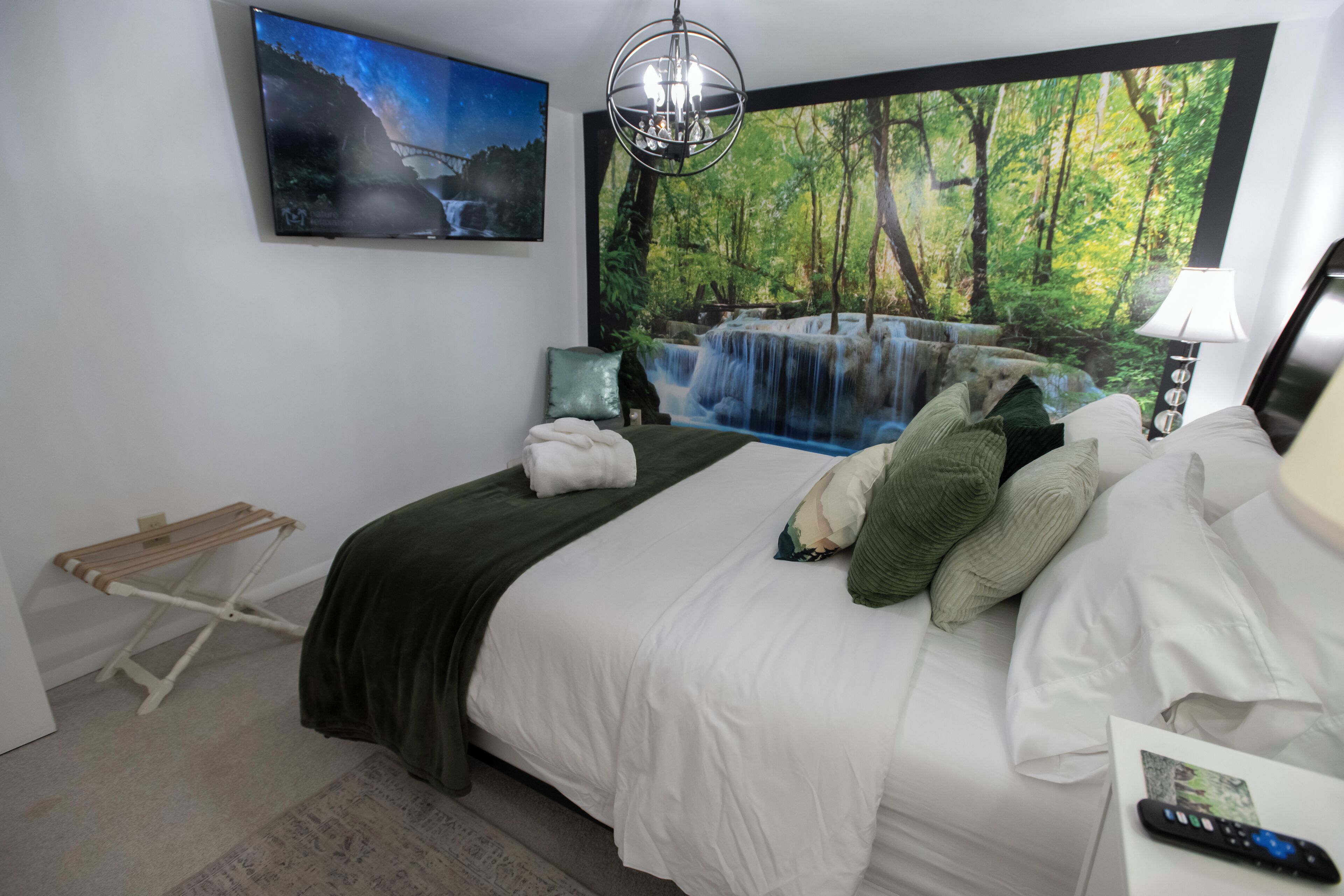 1 dormitorio, tabla de planchar con plancha, cuna de viaje y wifi