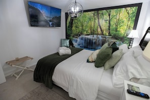 1 habitación, tabla de planchar con plancha, cuna de viaje y wifi