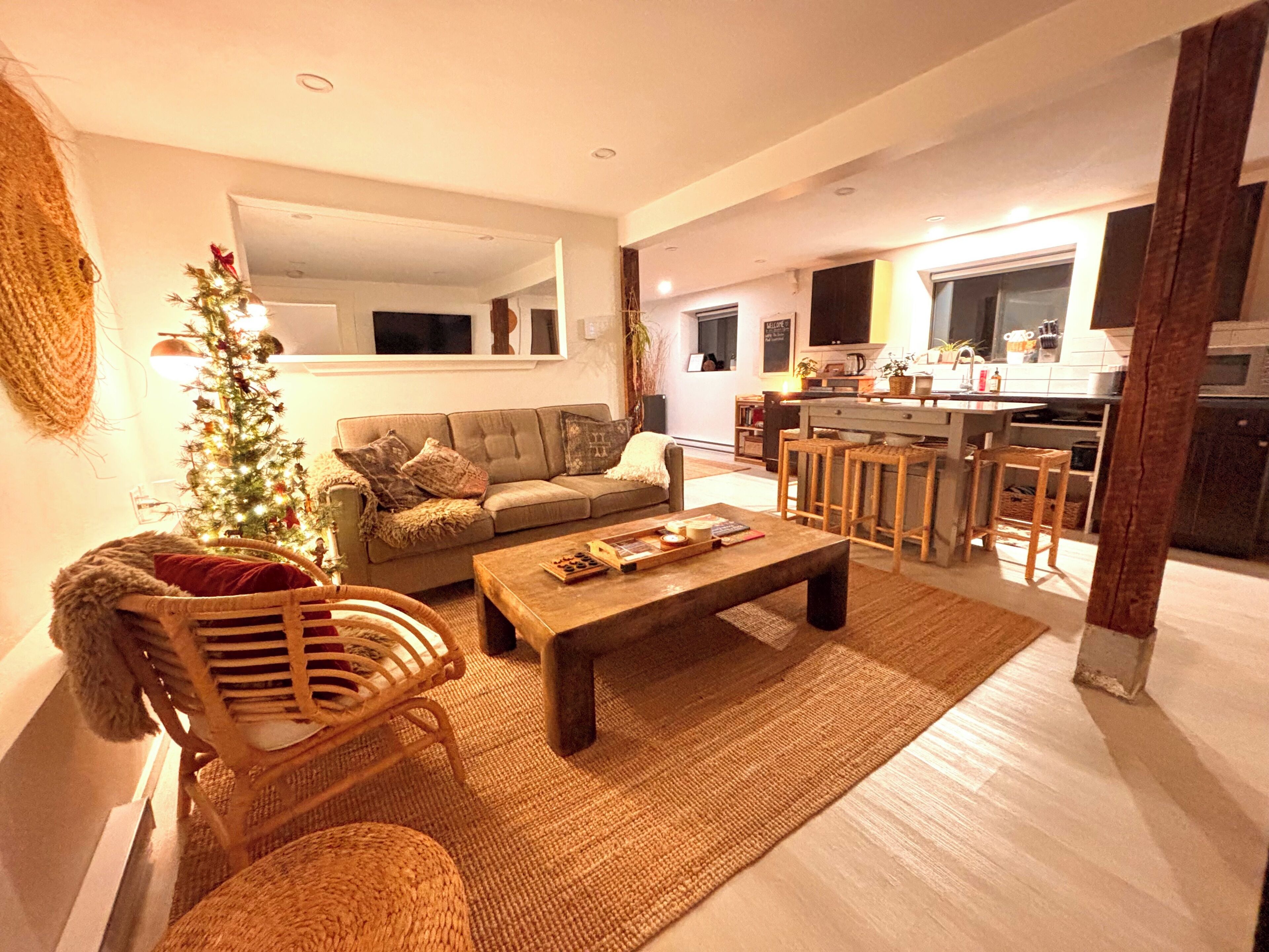 TV, fireplace, offices