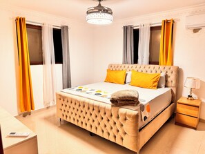 4 dormitorios, tabla de planchar con plancha, wifi y ropa de cama