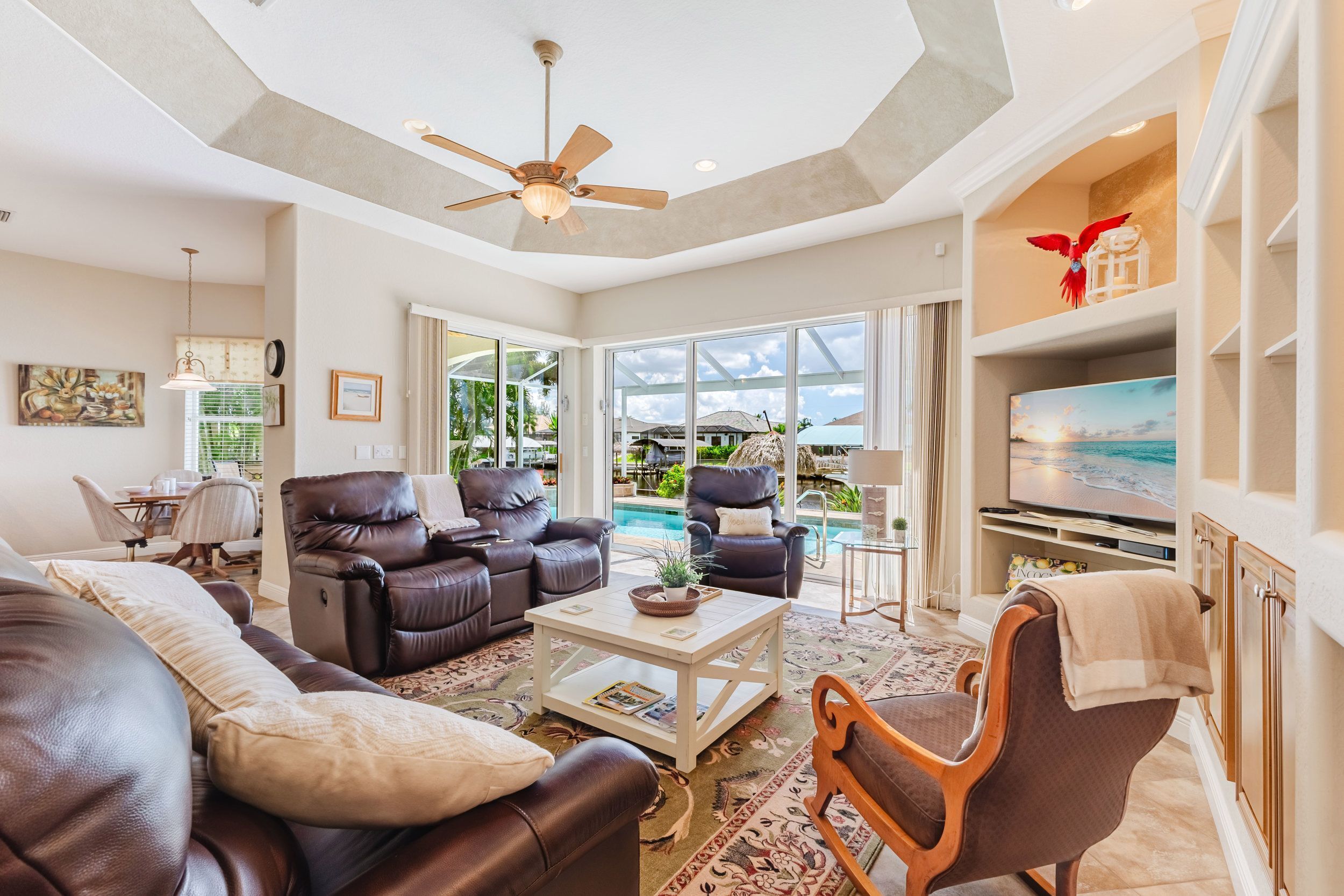 Smart TV, books, offices