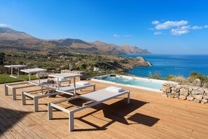 Terrace/patio - Villa Scopello with sea view and pool (Castellammare del Golfo)