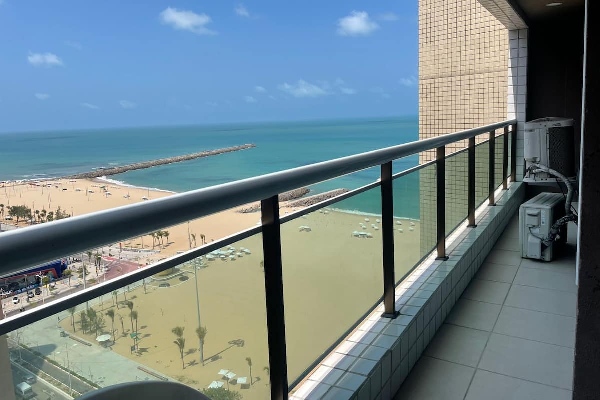 Comfort-Apartment, Balkon, Strandblick | Wohnbereich