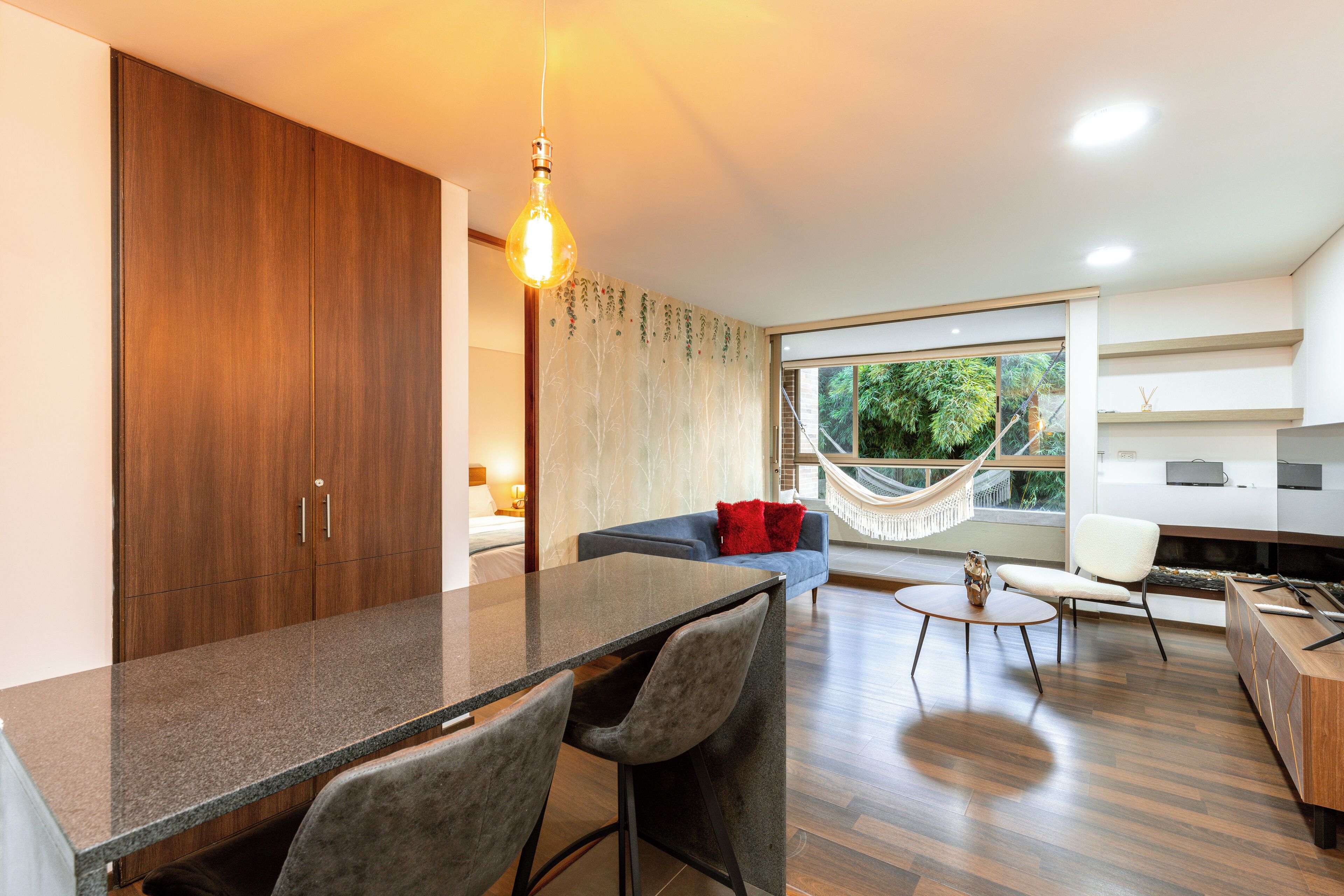 Luksus-lejlighed - byudsigt | Spisestue