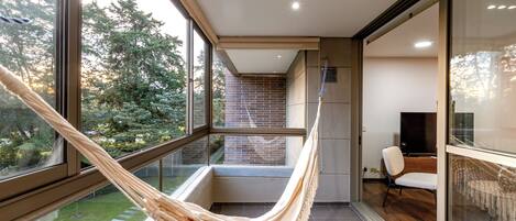 Luksus-lejlighed - byudsigt | Terrasse/gårdhave