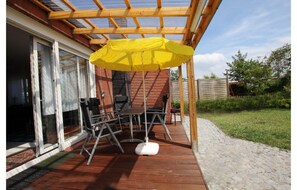 Bungalow | Balcony - Bungalow mit Kamin in Dornumersiel (Dornum)
