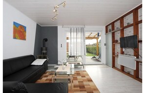 Bungalow | Living room - Bungalow mit Kamin in Dornumersiel (Dornum)