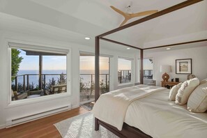 3 bedrooms, iron/ironing board, free WiFi, bed sheets - Epic Oceanfront Perch w/ Three Arch Rocks Views, Luxe Design & Decor Inside and Out, Fireplace, BBQ (Tillamook)