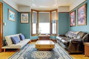 TV, fireplace - Steps to Dtwn Sault Ste Marie: Historic Home! (Sault Ste. Marie)