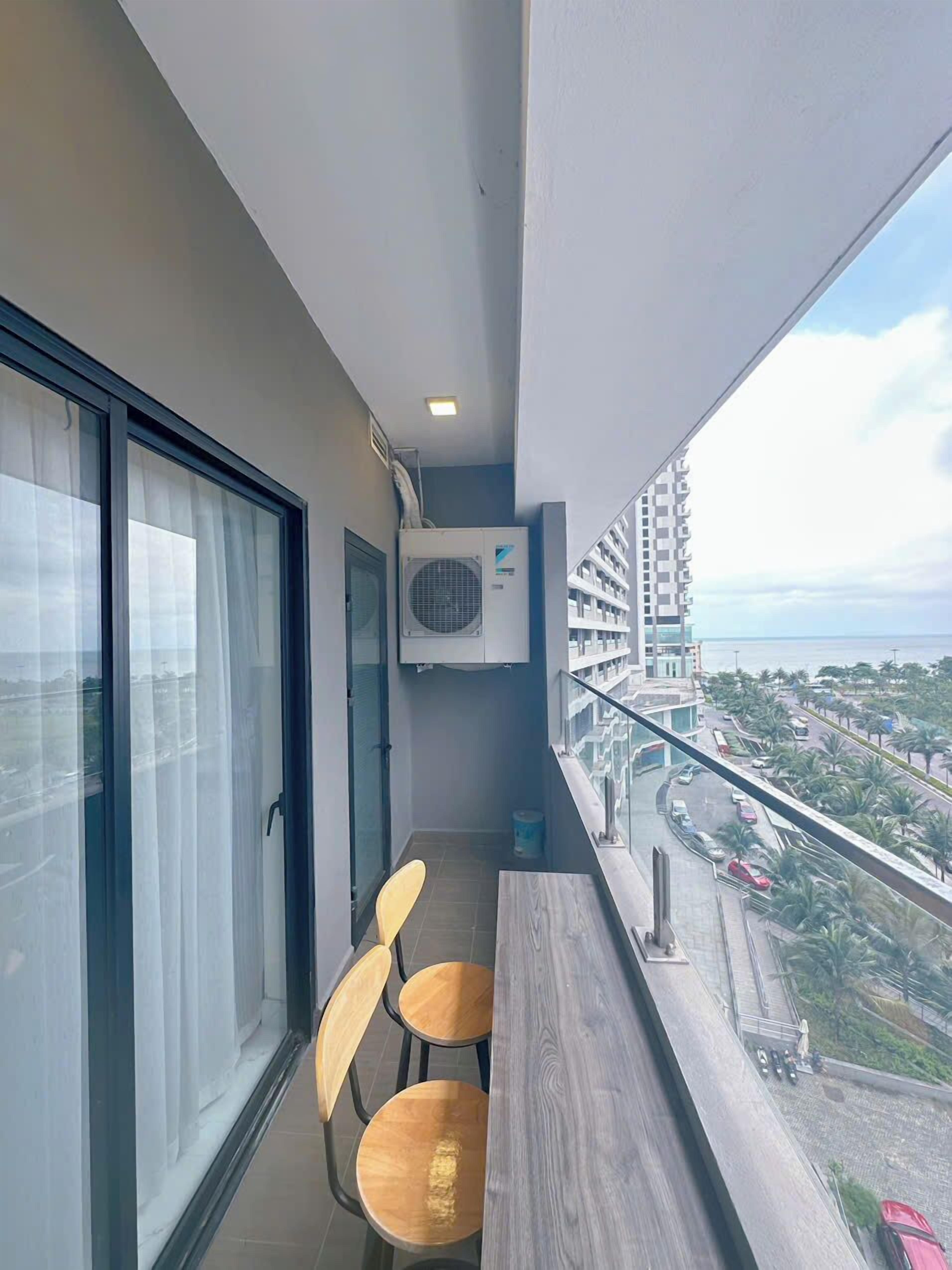 Studio Confort, balcon, vue plage | Balcon