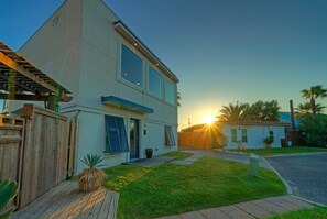 Exterior - 4 Homes, Sleeps 17 | Private Yards, Firepit, Walkable Location | Spanish Village (Port Aransas)
